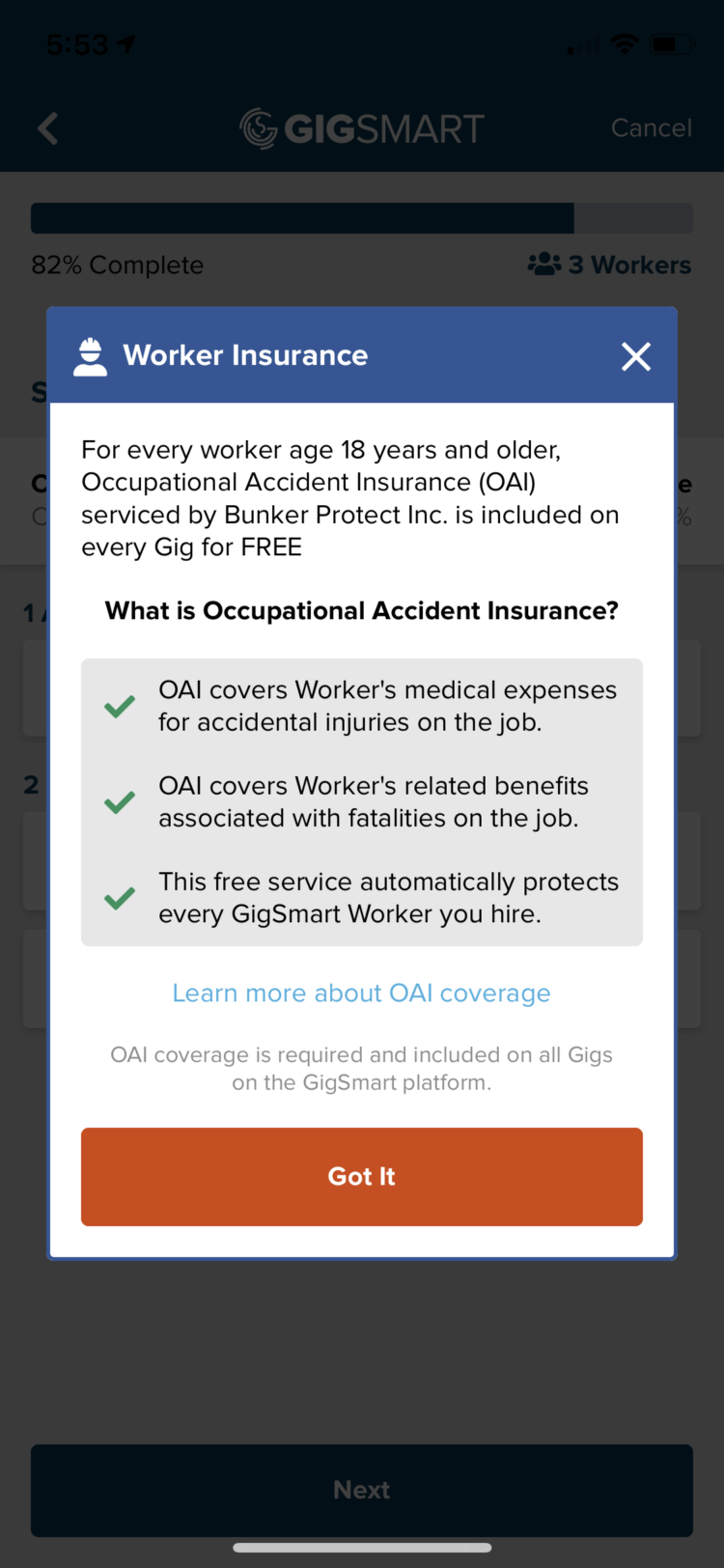 Hire insured workers