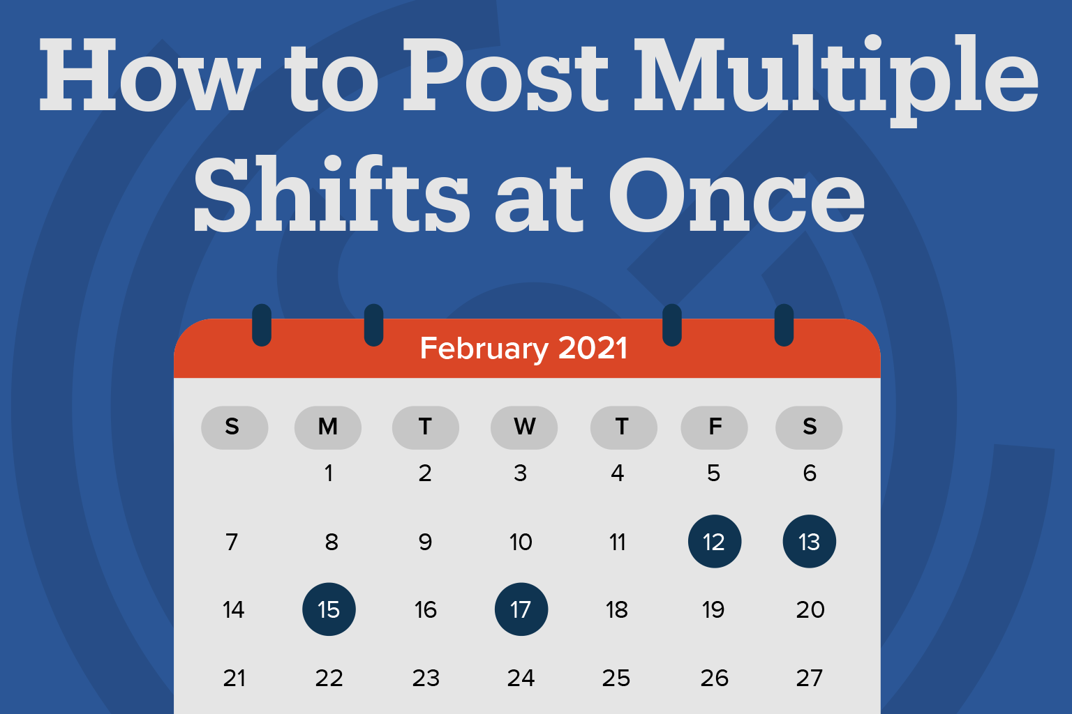 Streamline Hiring By Posting Multiple Shifts at Once 