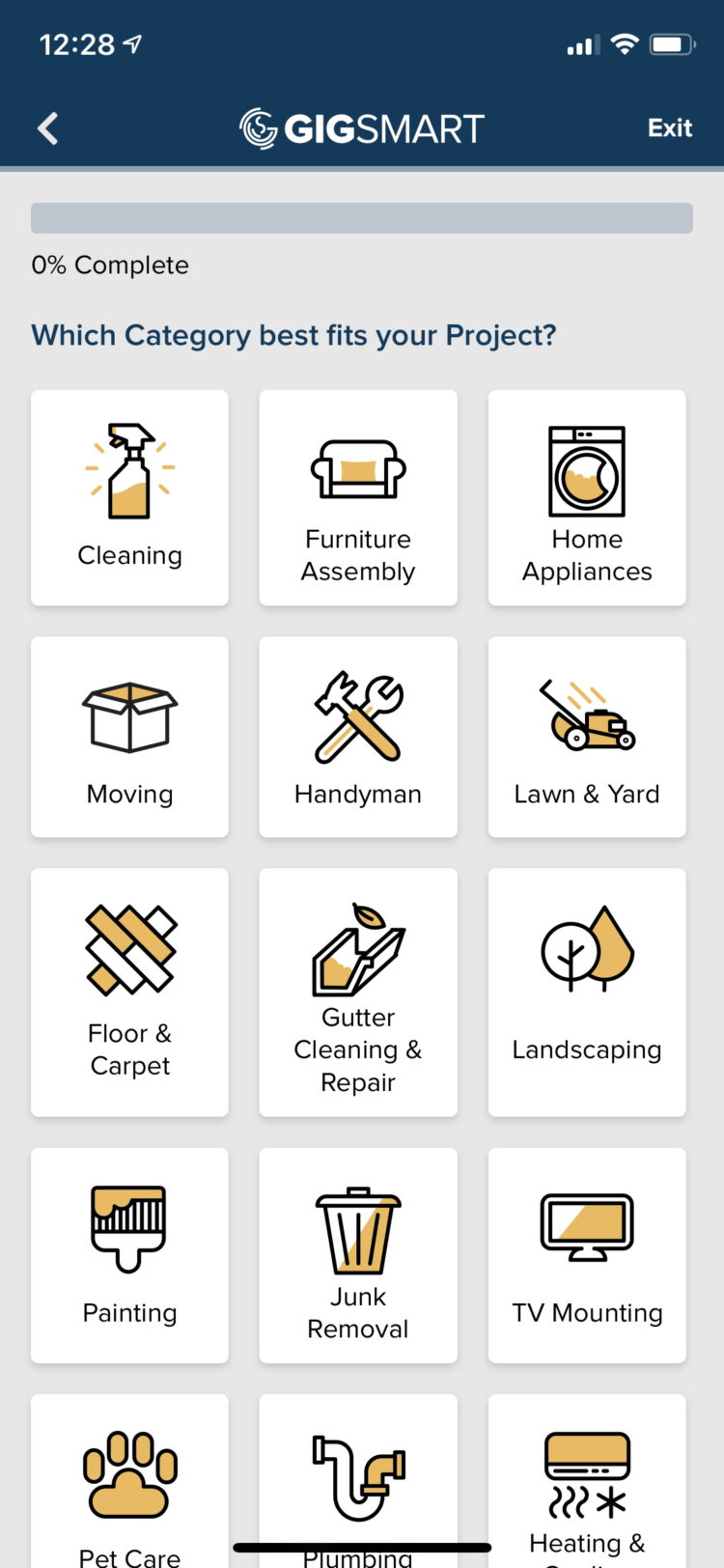 Match to workers by Project category