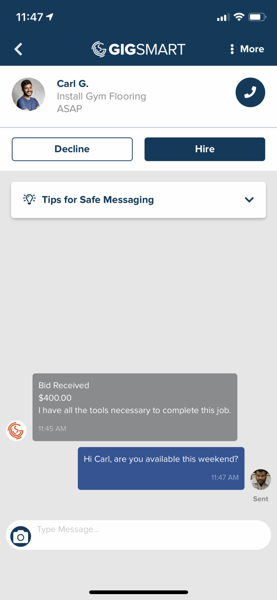 Communicate directly with workers